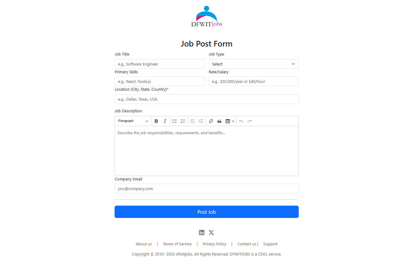 DFWITjobs - Screenshot 3 showing product features and functionality