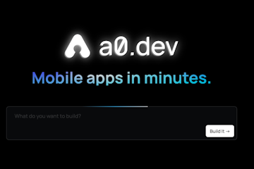 Screenshot of a0.dev