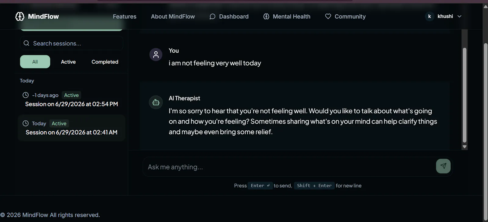 MindFlow-AI powered Chat Assistant  screenshot 4