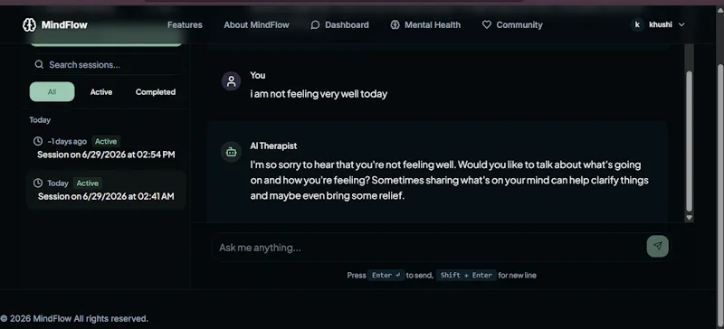 MindFlow-AI powered Chat Assistant  screenshot 4