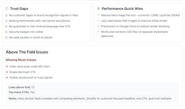 Conviora | AI Website Analyzer gallery image