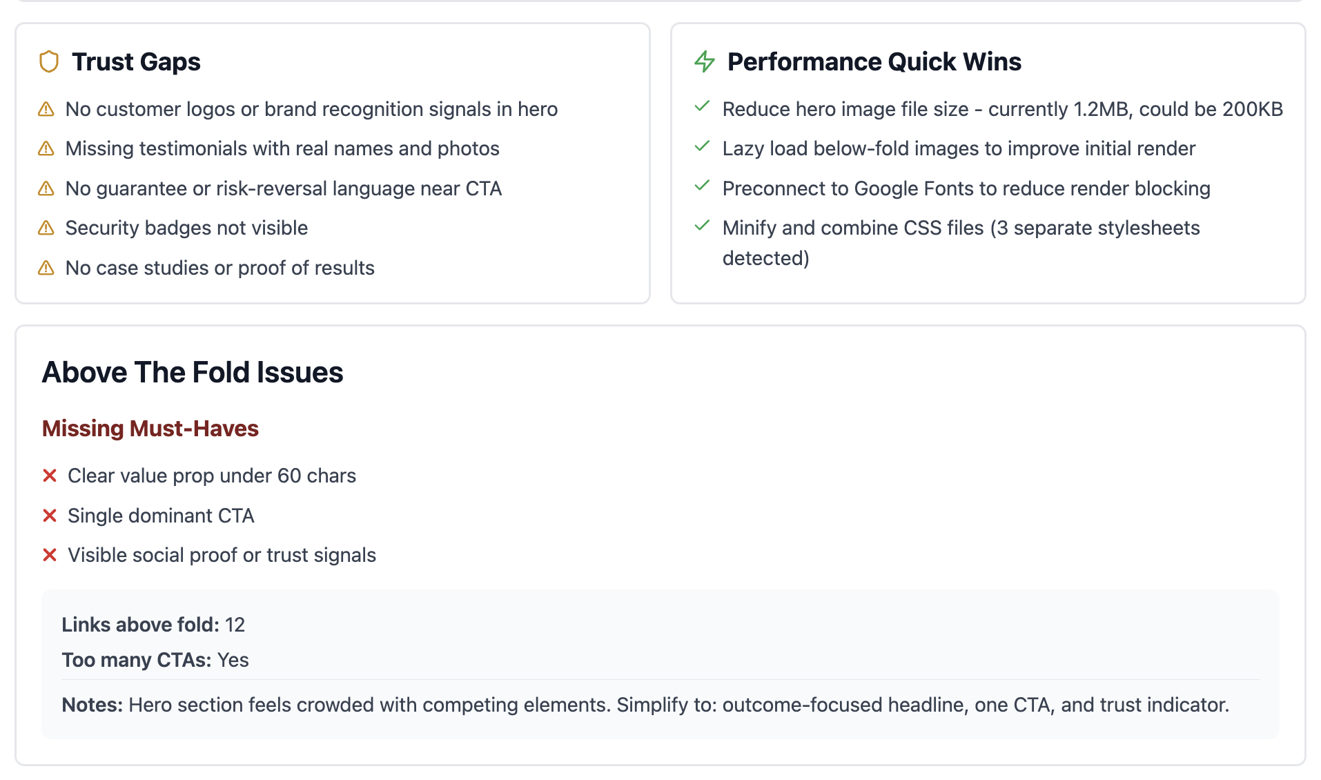 Conviora | AI Website Analyzer - Screenshot 5 preview