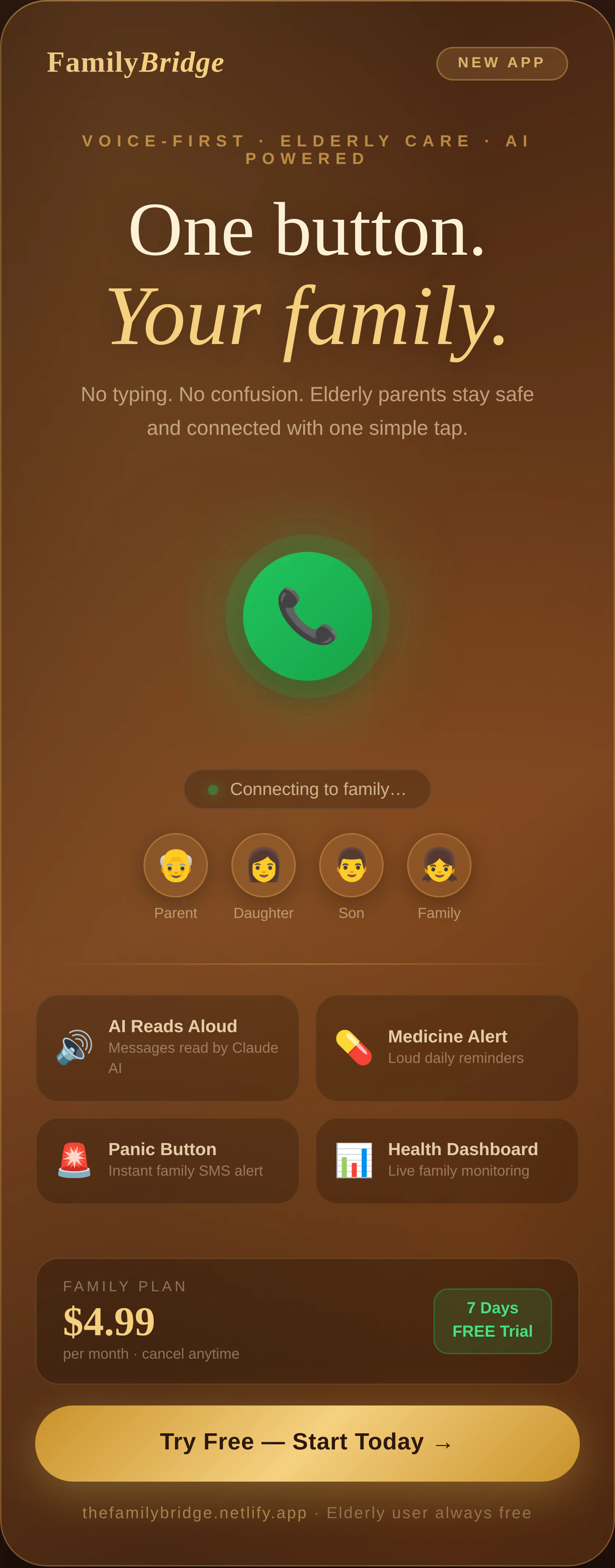 FamilyBridge — Voice logo