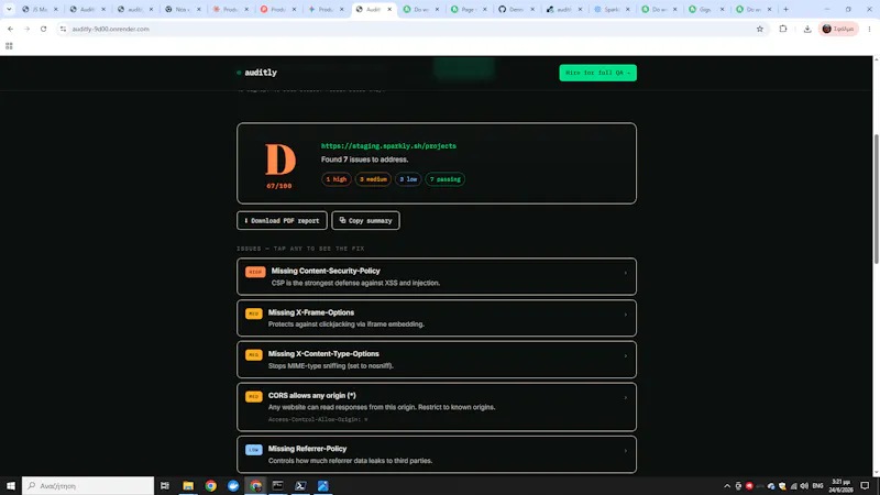 Auditly — Scan before you ship screenshot 3