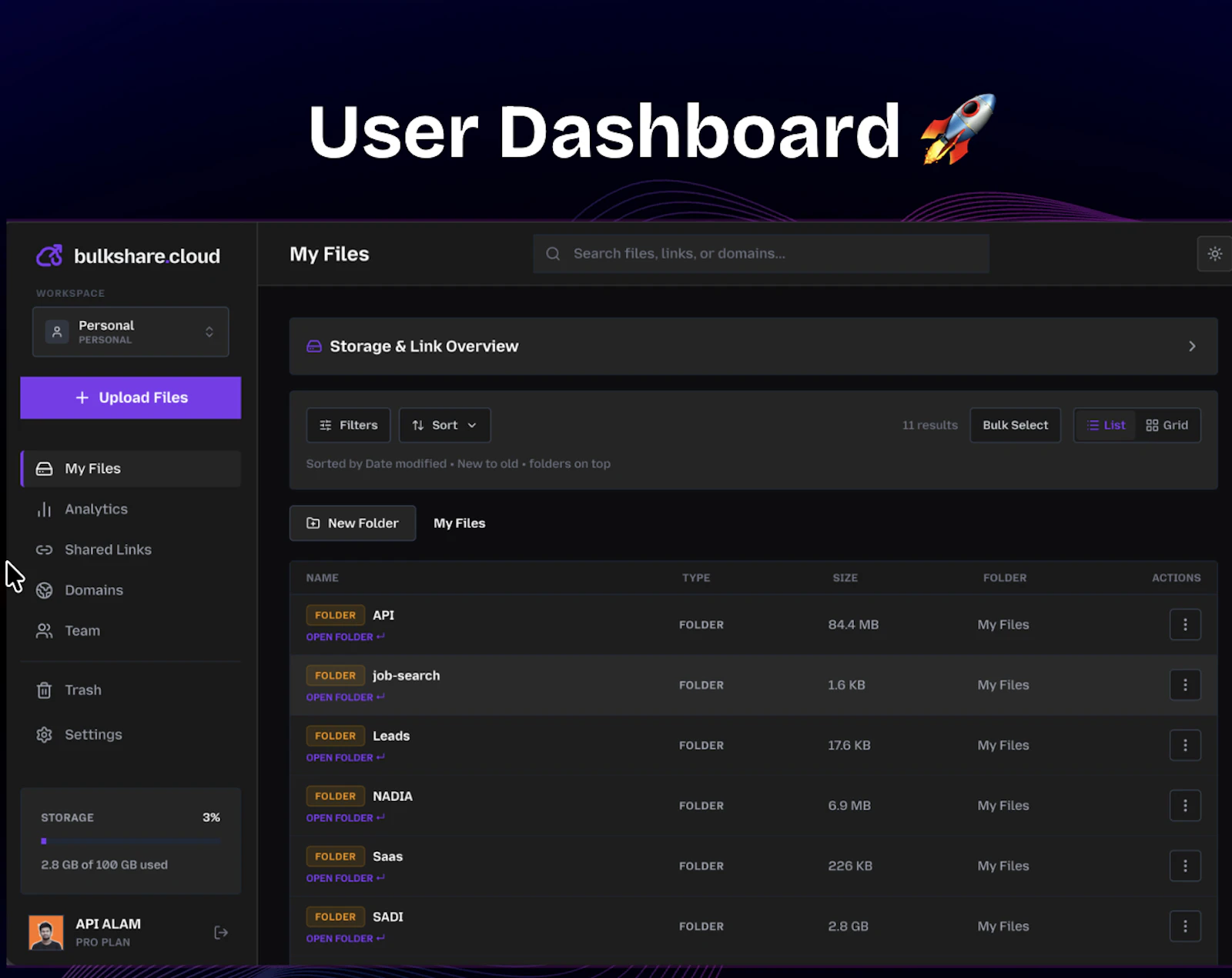 bulkshare.cloud screenshot 2