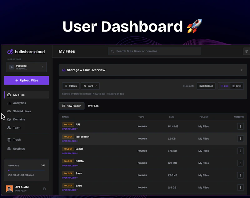 bulkshare.cloud screenshot 2