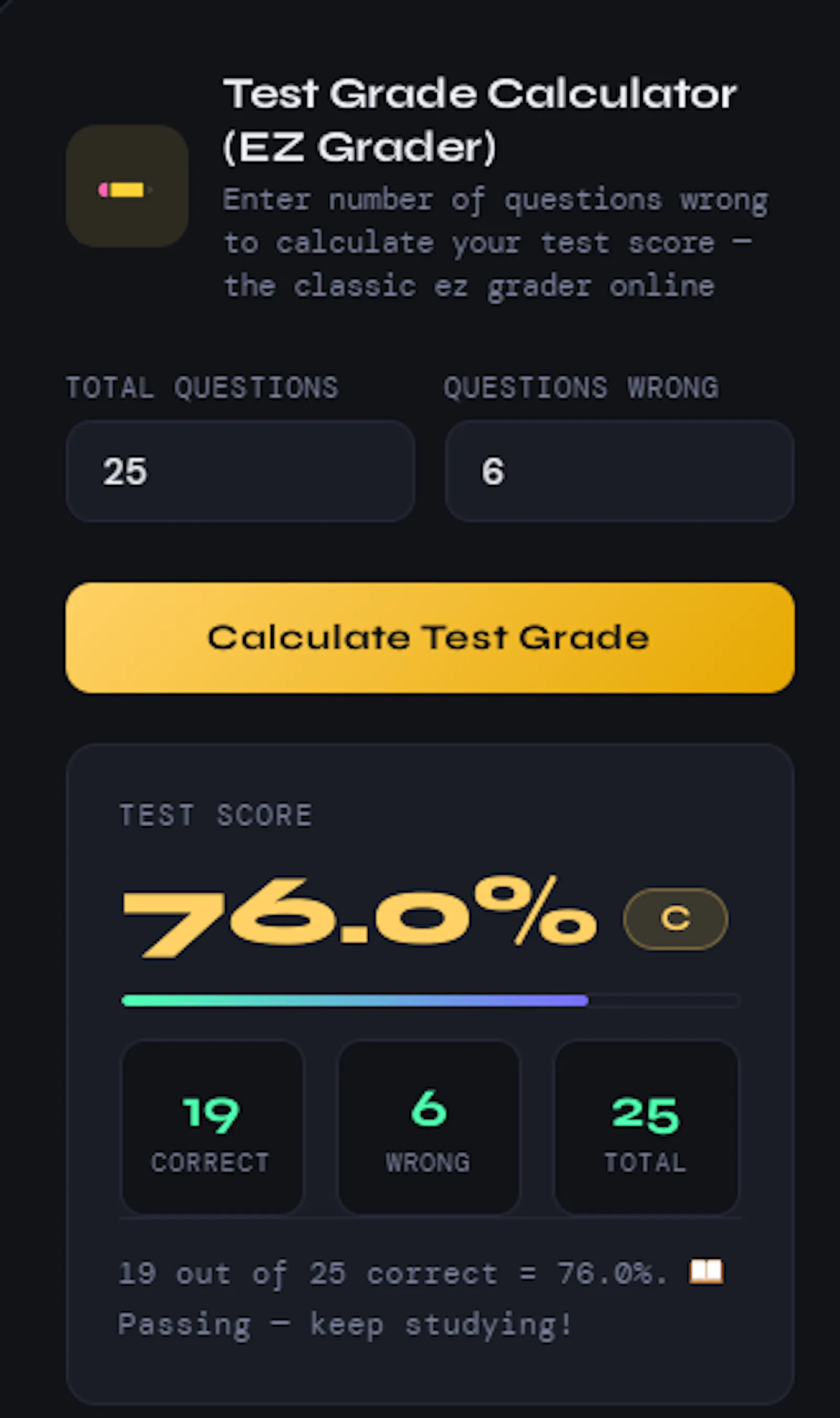 Active Student Grade Calculator screenshot 5