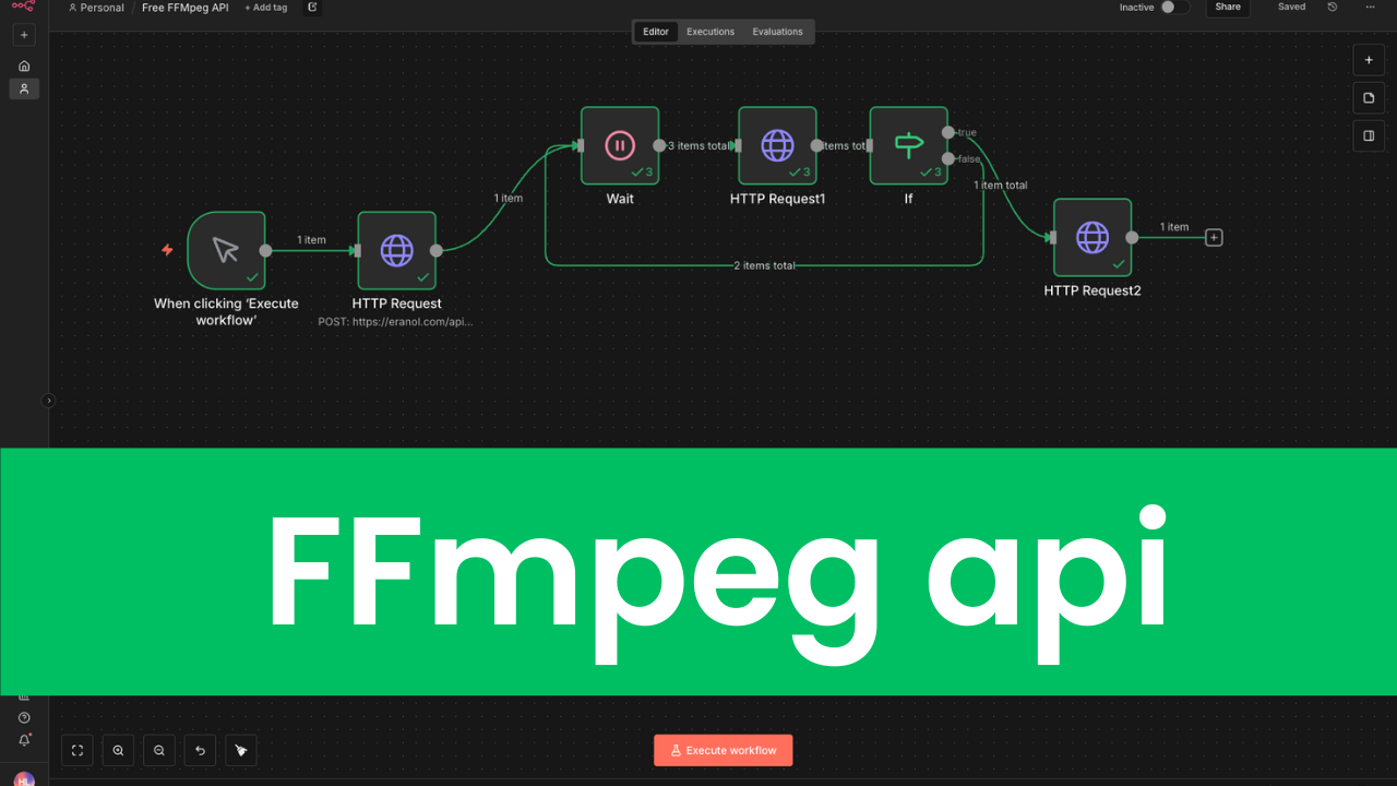 FFmpeg API Service - Screenshot 2 showing product features and functionality