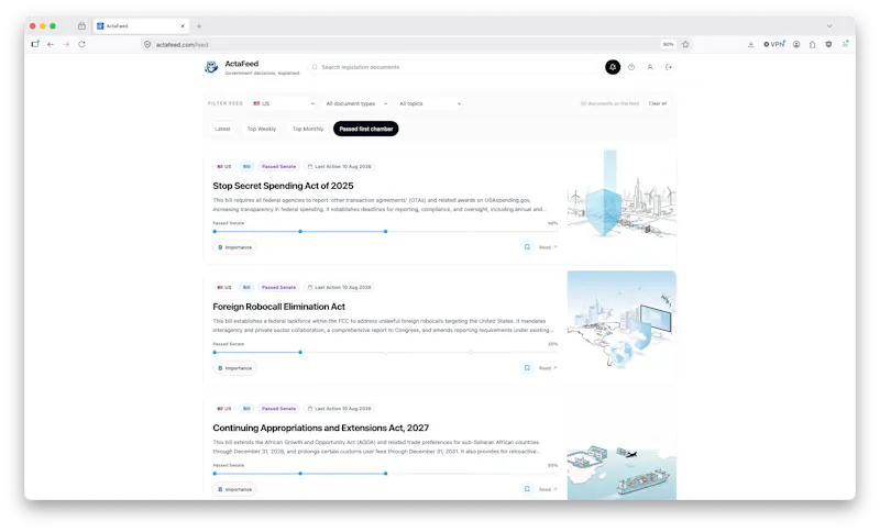 ActaFeed screenshot 2