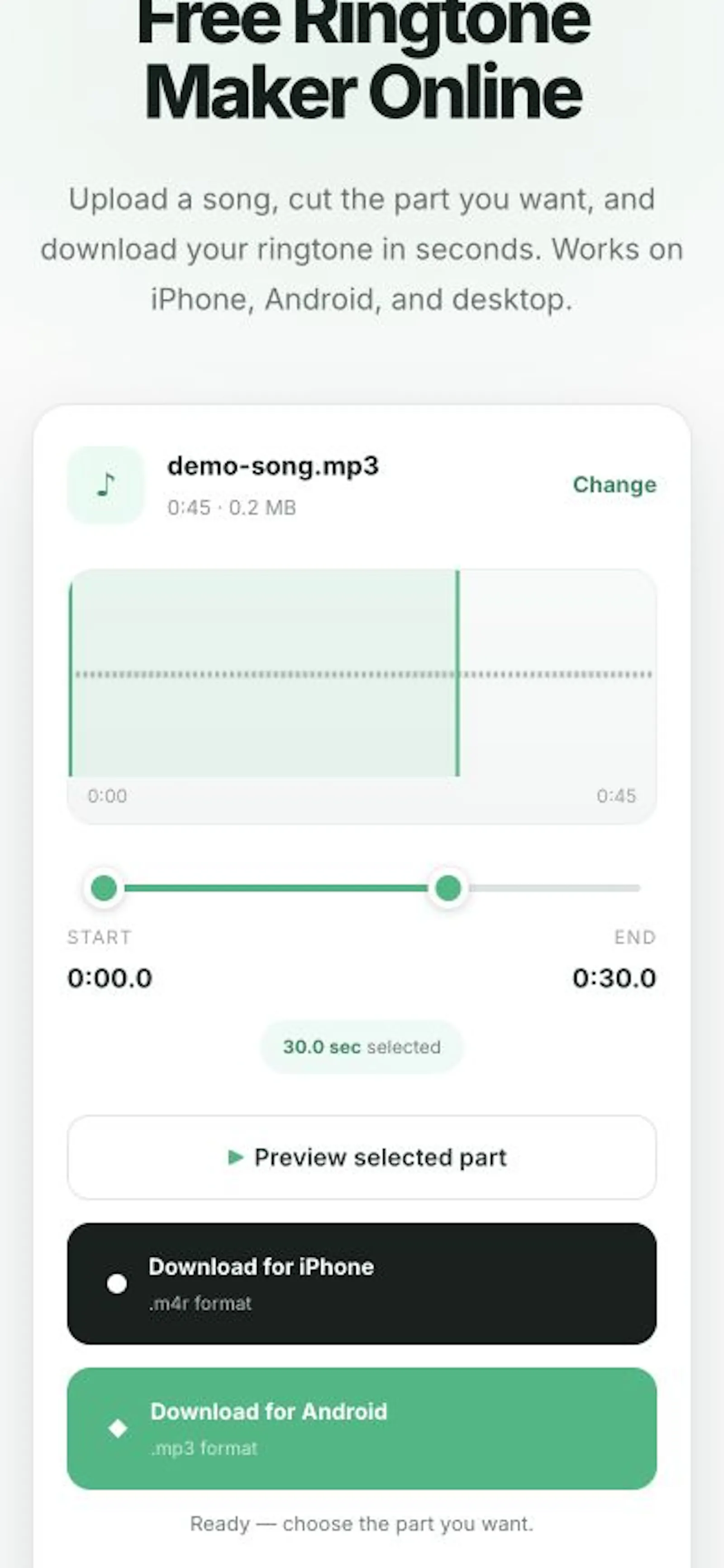 Ringtone Maker screenshot 2