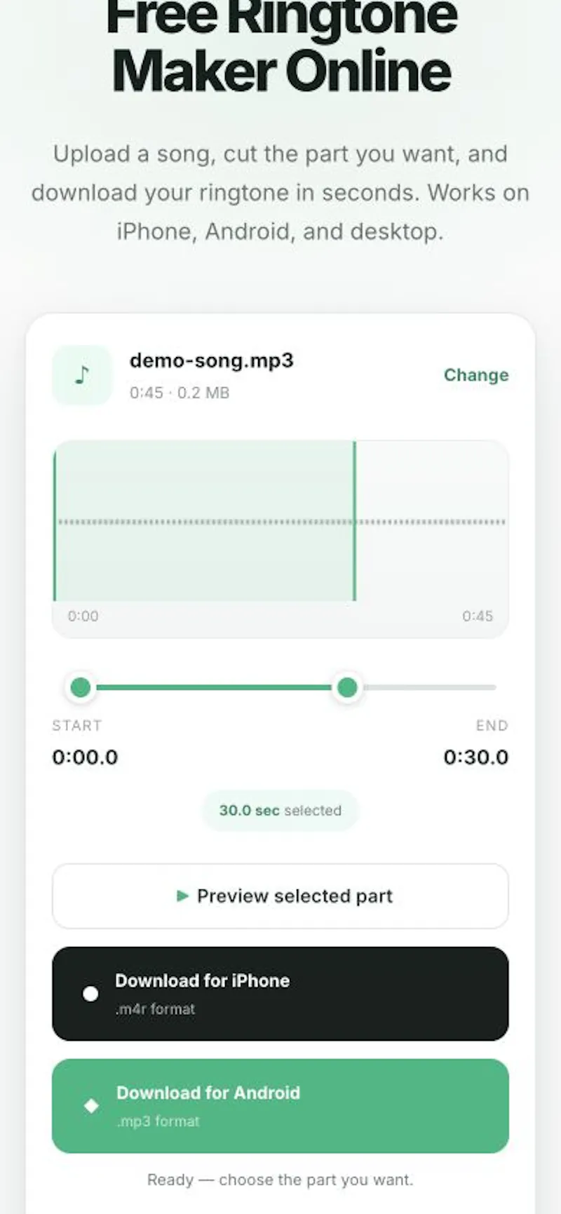 Ringtone Maker screenshot 2