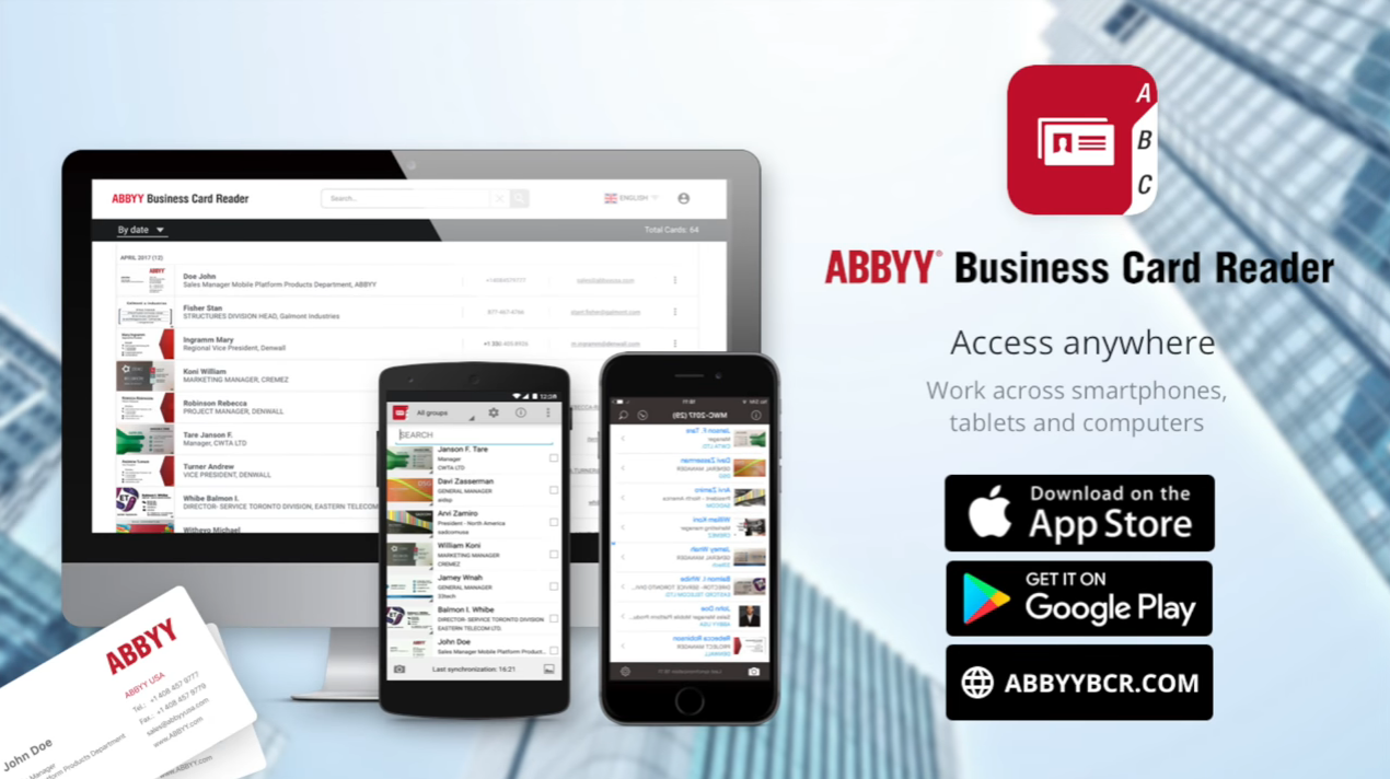 ABBY Business Card Reader Product Information, Latest Updates, and