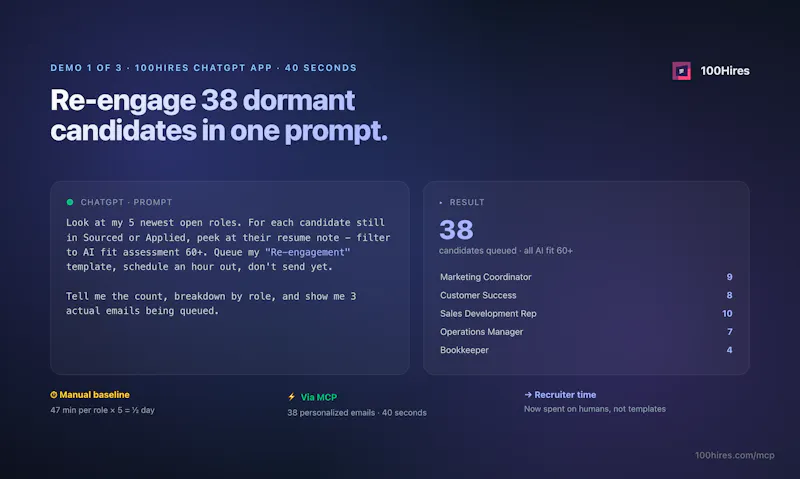 100hires - 1st ChatGPT ATS app + MCP screenshot 3