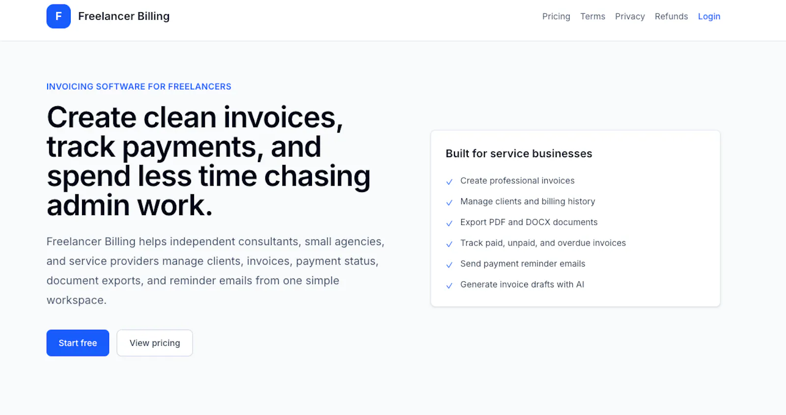 Freelancer Bill screenshot 2