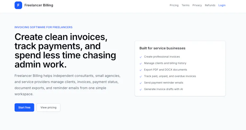 Freelancer Bill screenshot 2