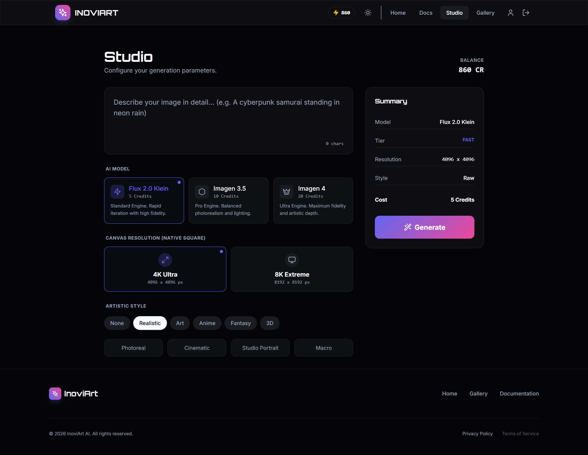 InoviArt - Screenshot 2 showing product features and functionality