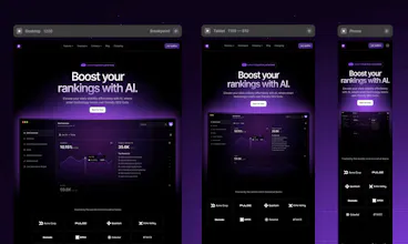Free AI-themed site Kit Framer and Figma gallery image