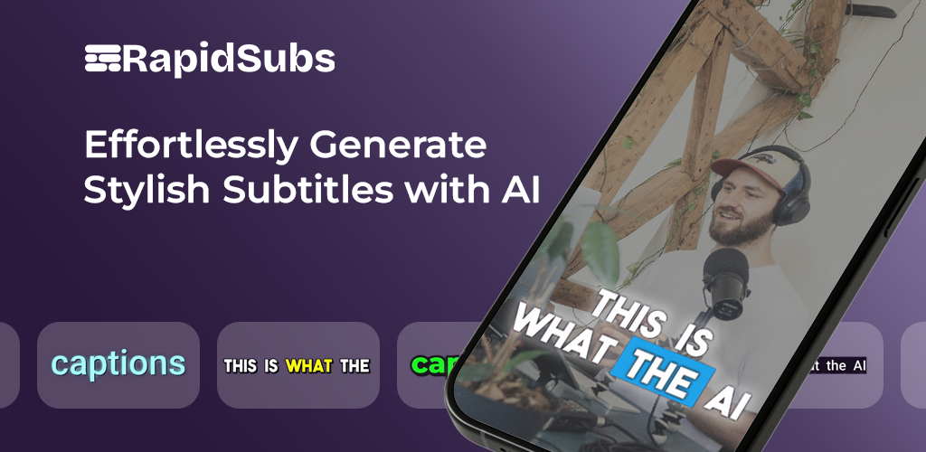 startuptile RapidSubs: AI Captions & Subtitles-Effortless AI-powered subtitle generation for your videos