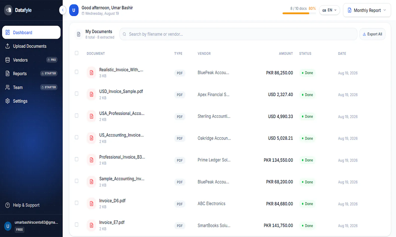 Datafyle screenshot 5