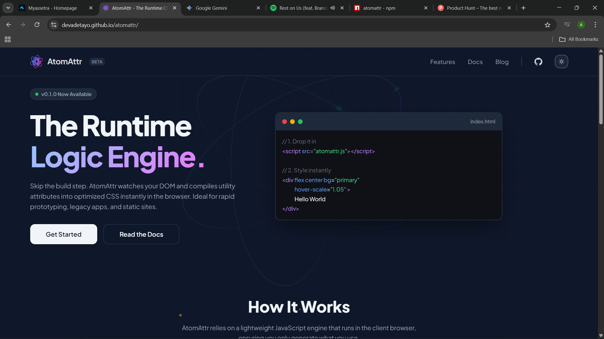 AtomAttr - Screenshot 3 showing product features and functionality