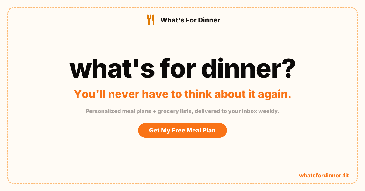 What's For Dinner - Main product screenshot demonstrating key features and user interface