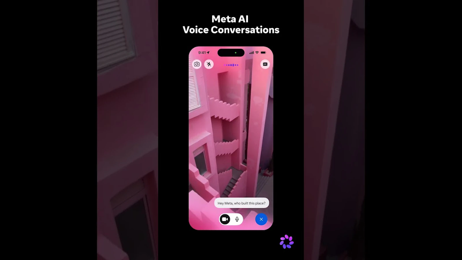 Meta AI Voice Conversations screenshot 1 (video preview)