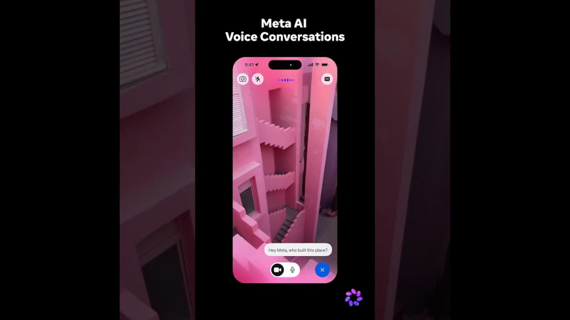 Meta AI Voice Conversations screenshot 1 (video preview)