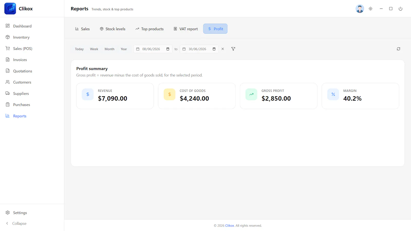Clikox — Offline POS & Inventory screenshot 2