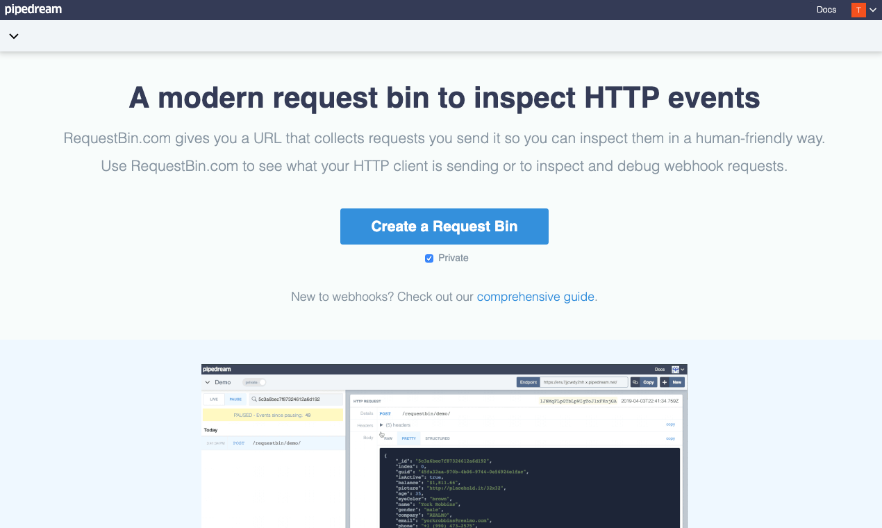 RequestBin.com - A New, Improved Request Bin To Inspect HTTP Events ...