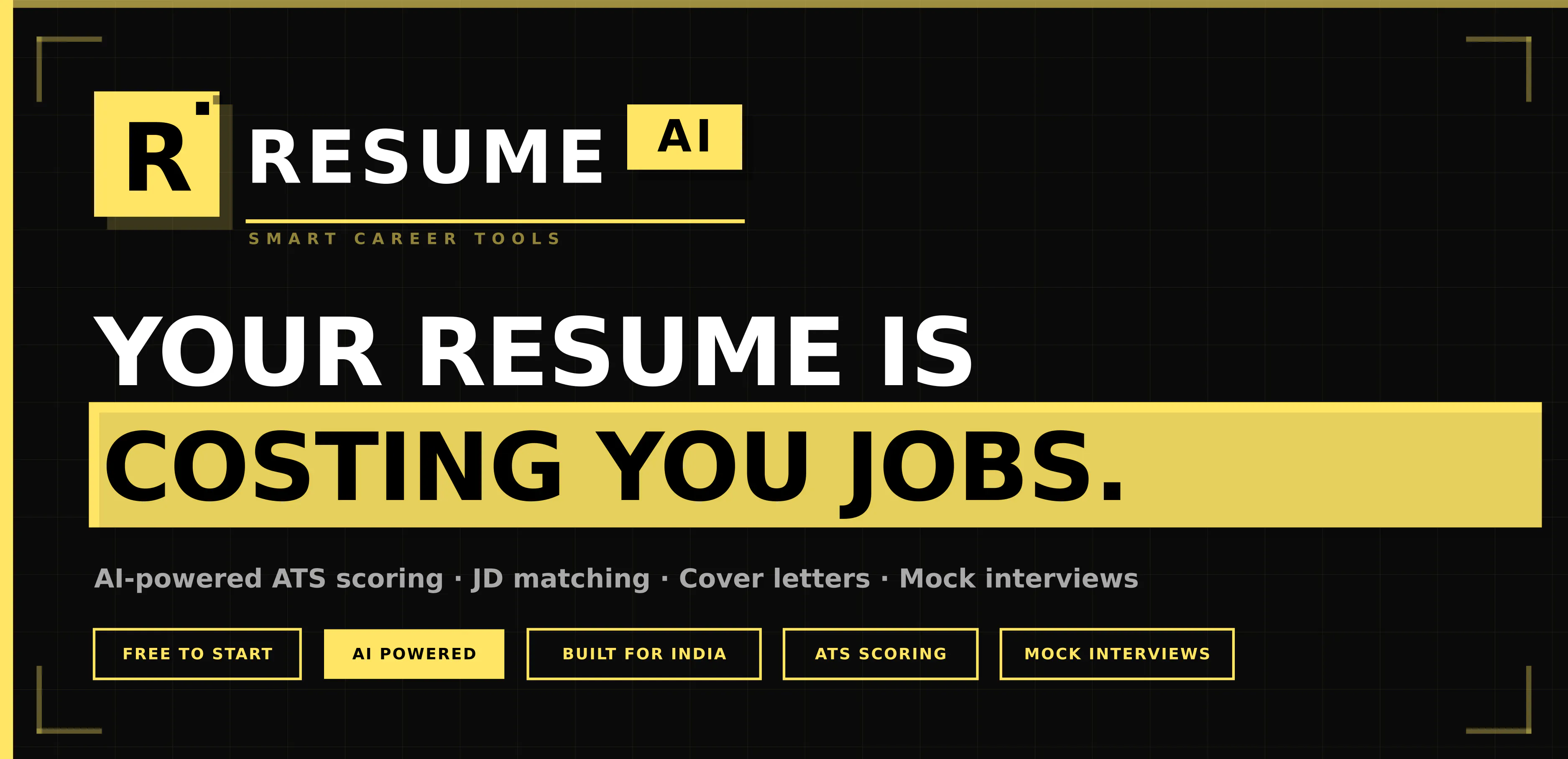 ResumeLens のプロダクトバナー
