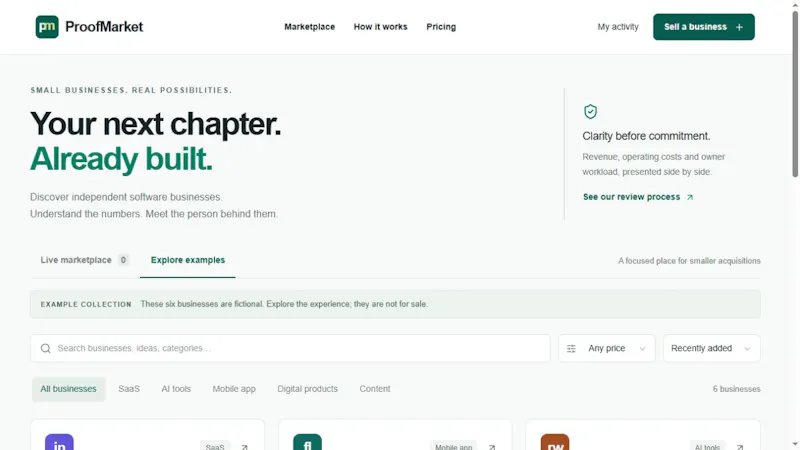 ProofMarket screenshot 1