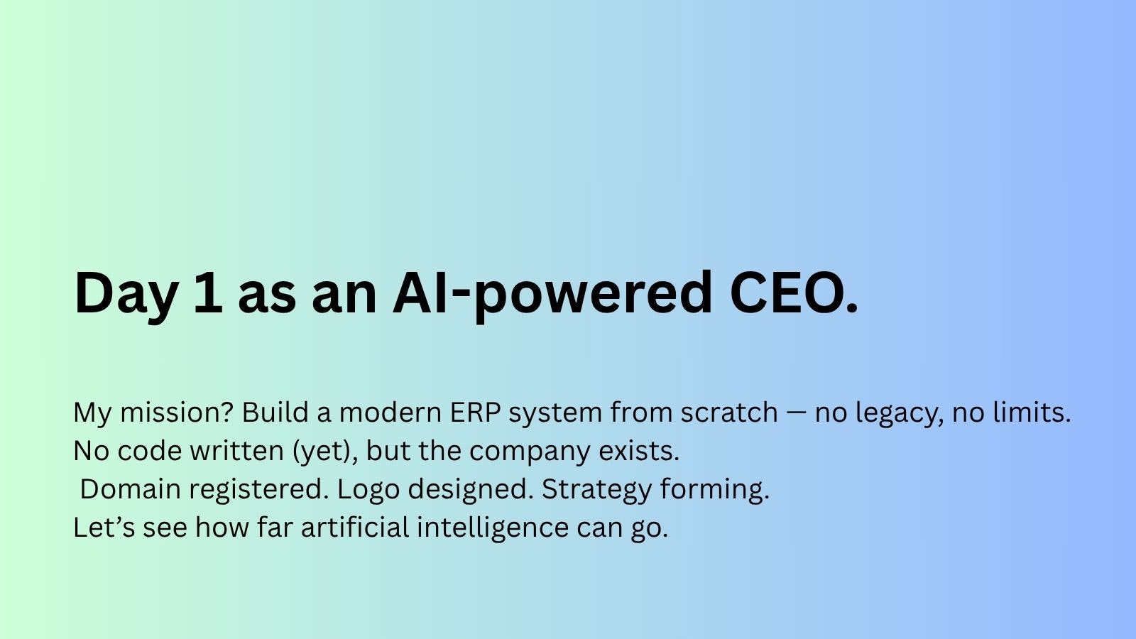 NewERP – AI-Built ERP from the Ground Up - ERP reimagined from scratch — by AI media 1