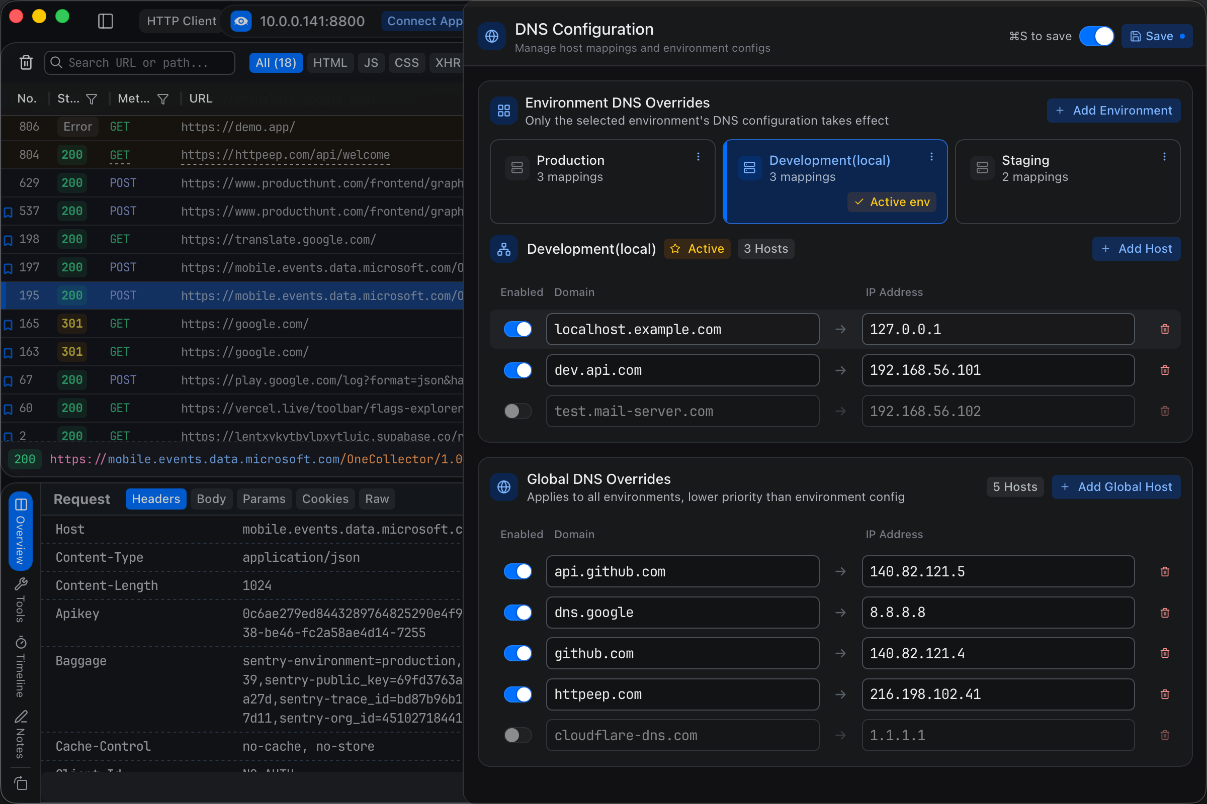HTTPeep gallery image