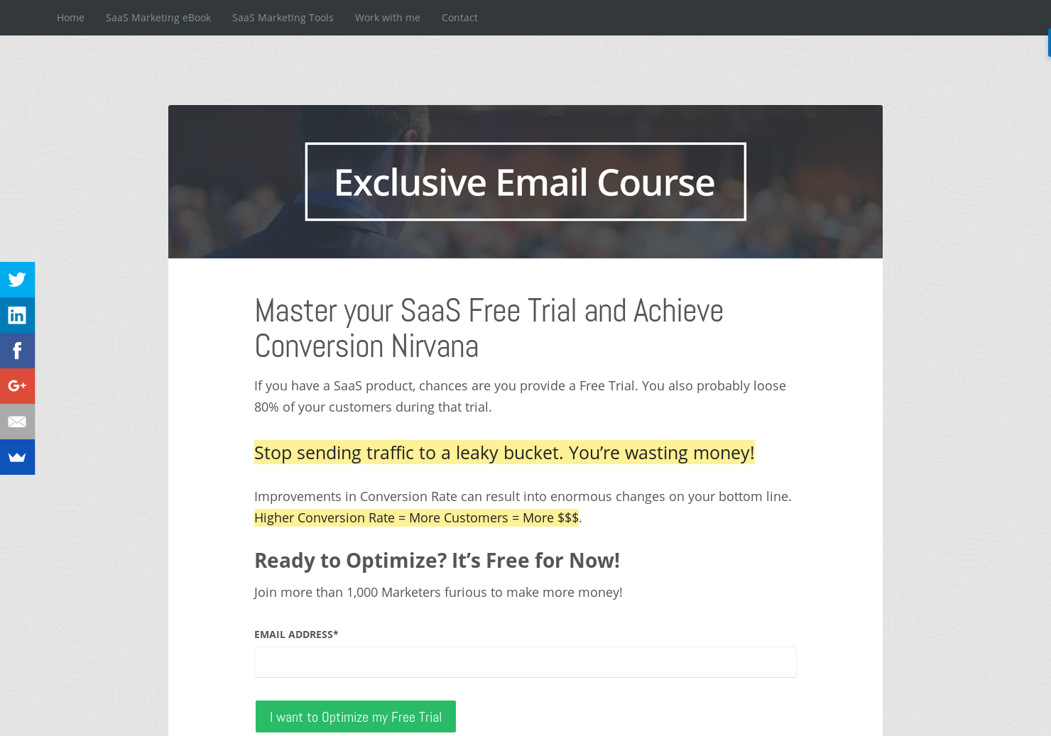 SaaS Free Trial Optimization Course gallery image