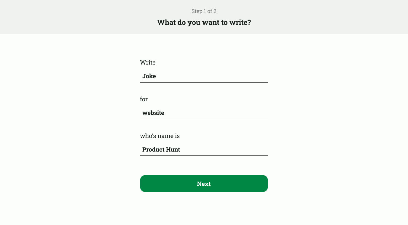Média Générateur de messages "Olivia" - Construisez votre invite et générez un message personnel 3