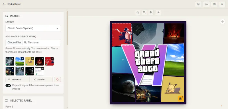 GTA 6 Cover Art Generator by MockupTown screenshot 3