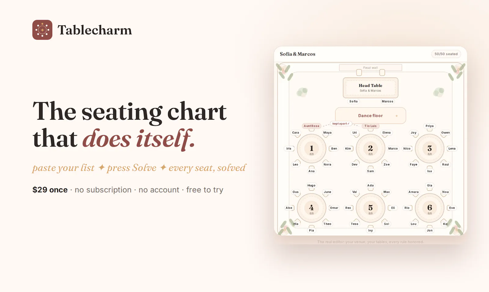 Tablecharm screenshot 2