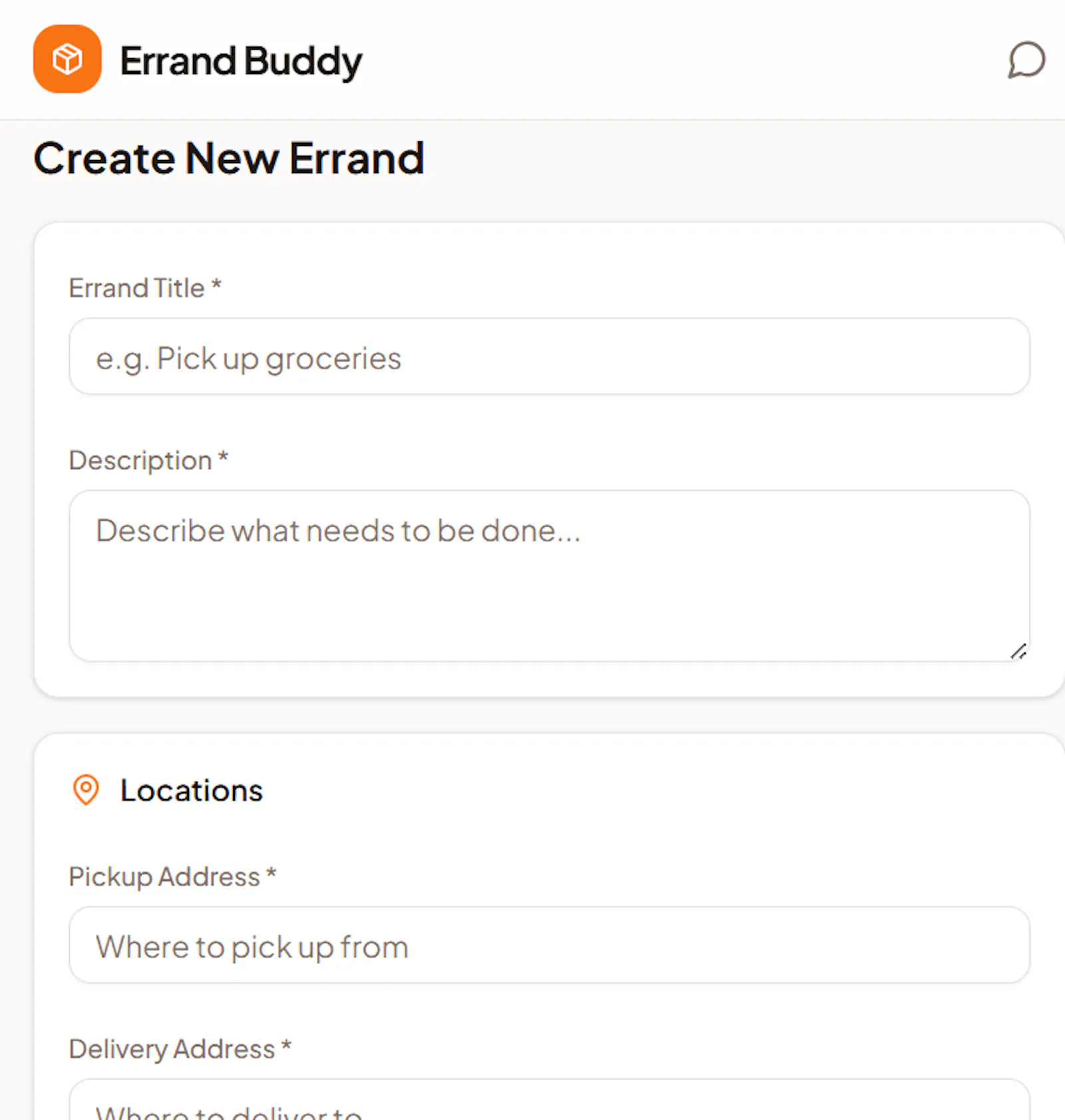 Errand Buddy screenshot 1