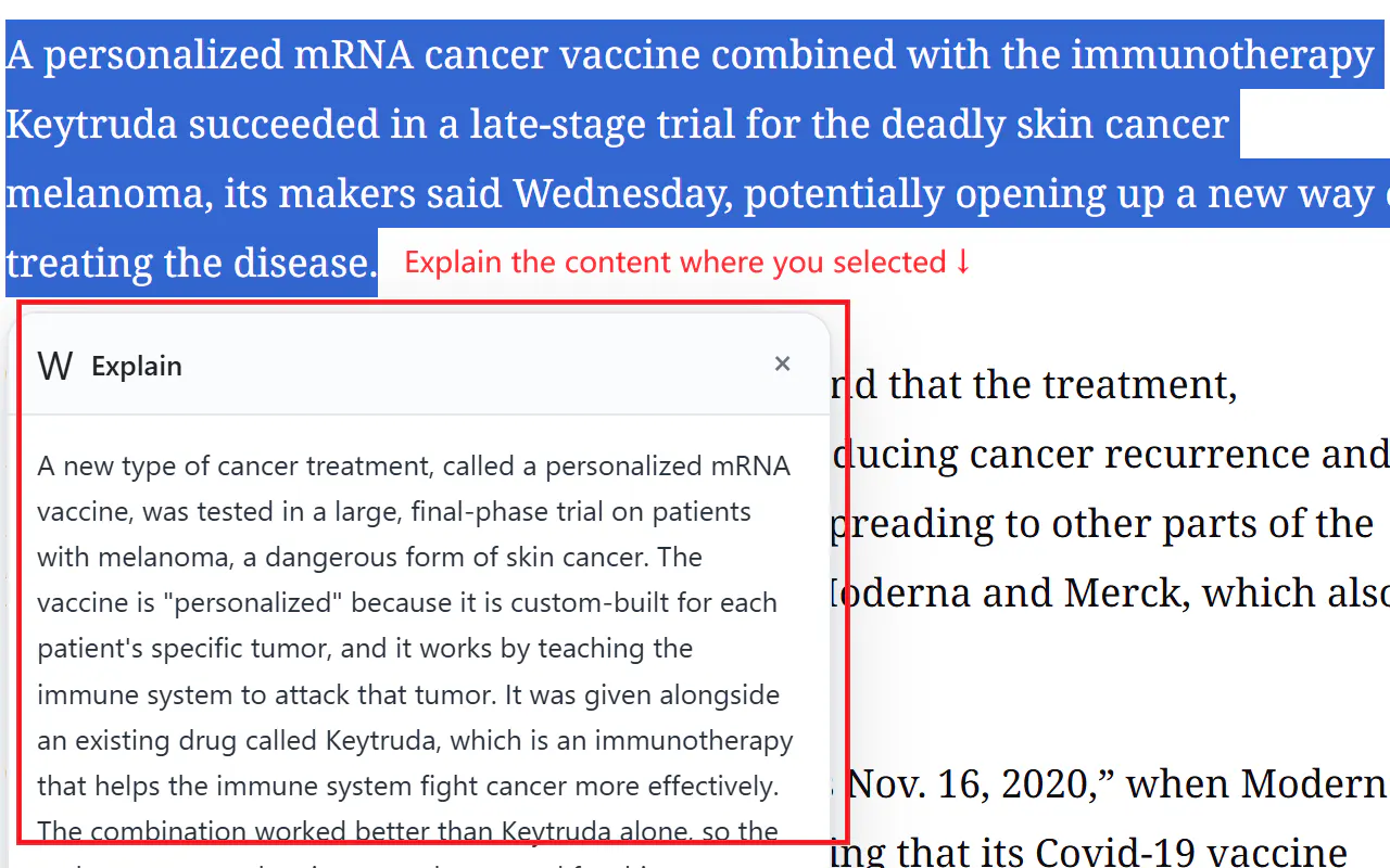 Weft: Turn browser into cited insights gallery image