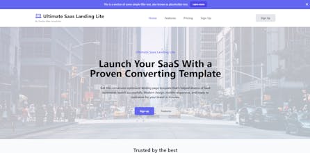 The Ultimate SaaS Landing Page gallery image