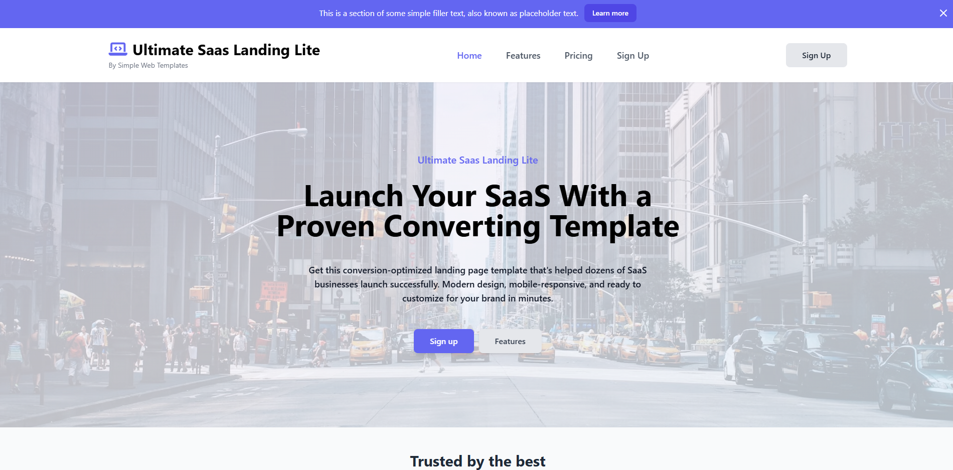 Média La page de destination du SaaS ultime - Page de destination SaaS optimisé par la conversion de la conversion à la main à la main 1