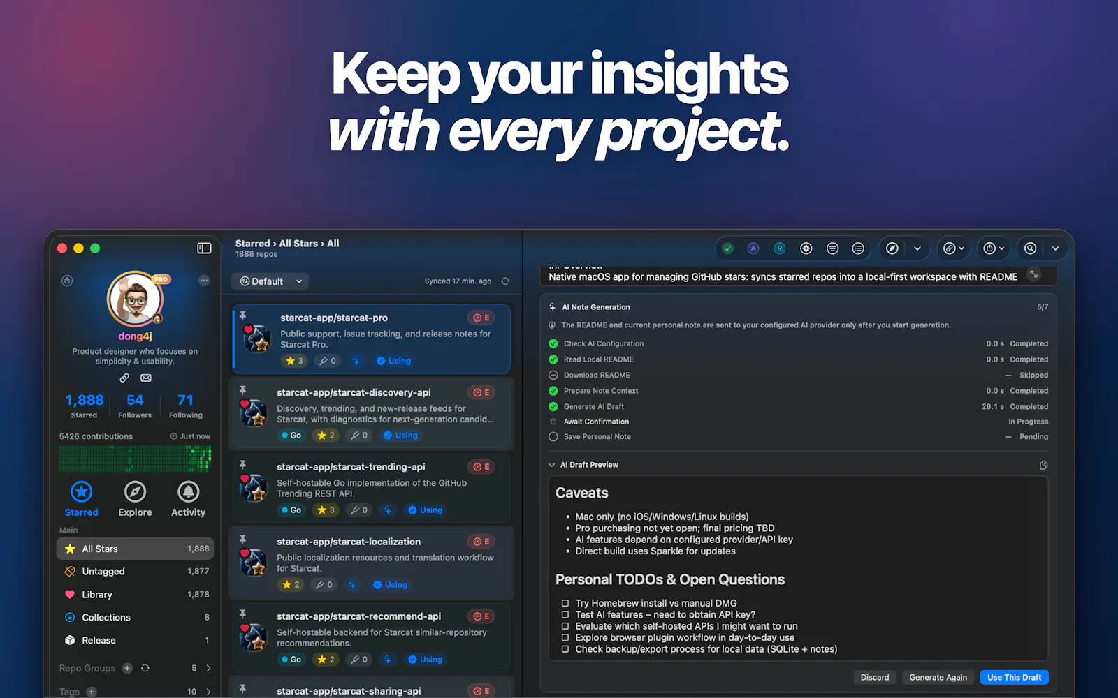 Starcat For GitHub screenshot 6