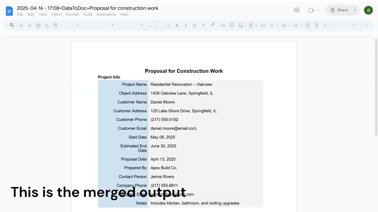 DataToDoc gallery image