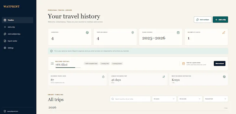 Wayprint screenshot 3