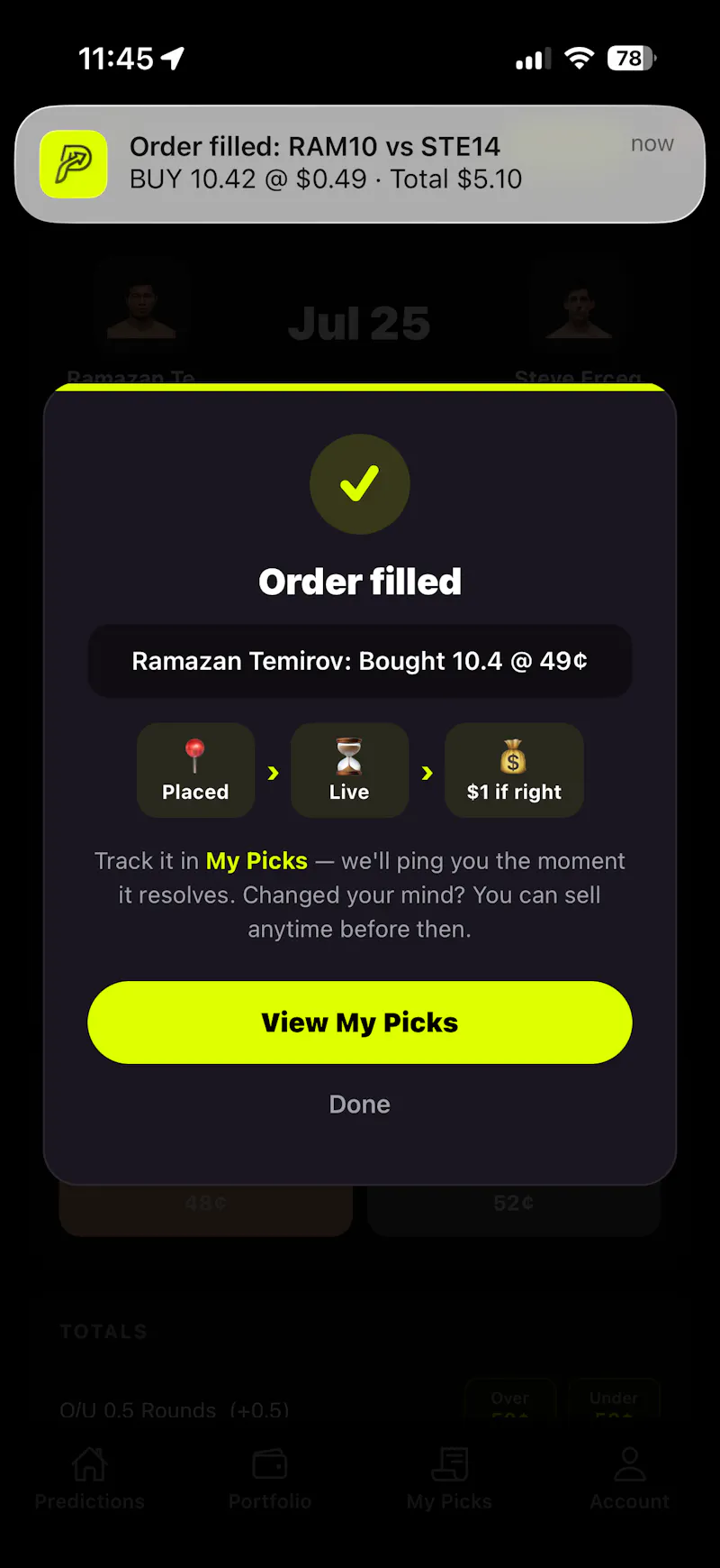 Predictions Picks screenshot 14