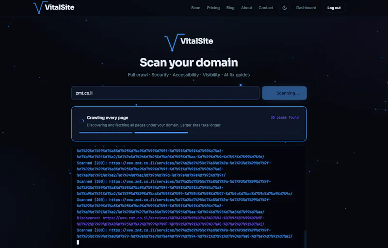 VitalSite screenshot 3
