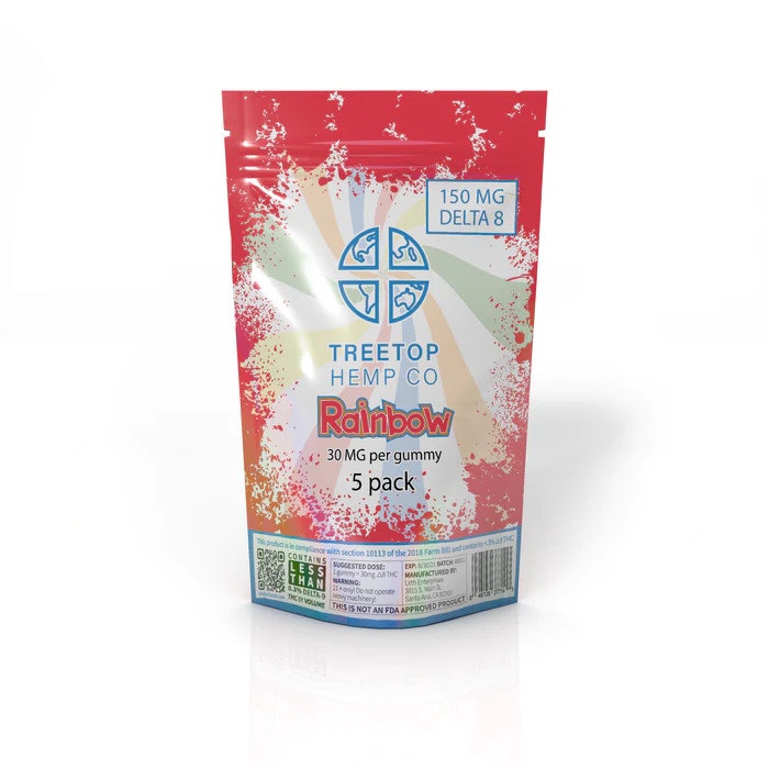 Treetop - Rainbow Delta 8 Gummies