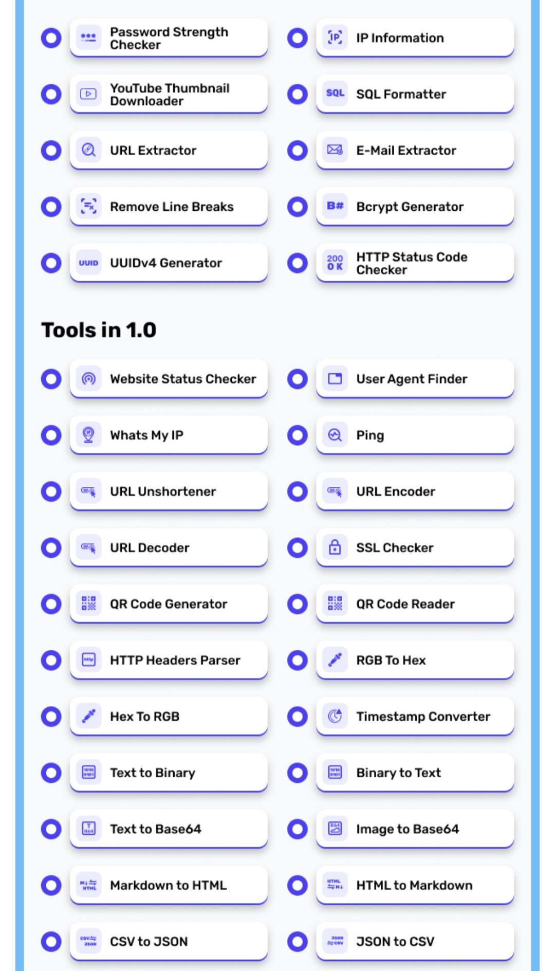 Laman web Webtools dengan 100 alat. media 6