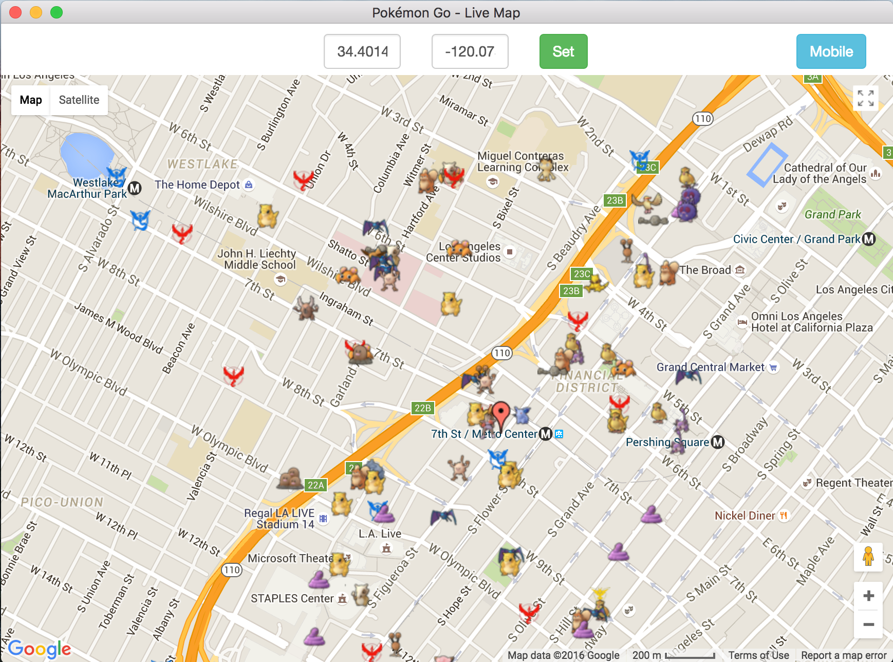 pokemon go live map website