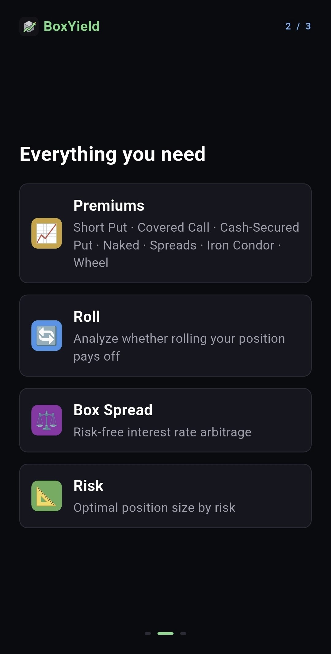 BoxYield: Options Calculator gallery image